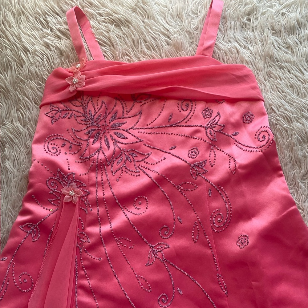 Kids Pink Pageant or Flower Girl Dress